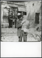 Alessandro Morani with his son Nello in Villa Lante, 1899-1901