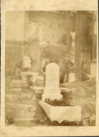 Richard Wilkinson in the protestant cemetery in Rome behind the tomb of his sister Mary